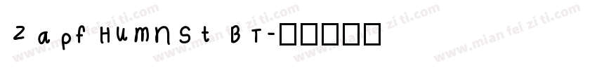 ZapfHumnst BT字体转换
